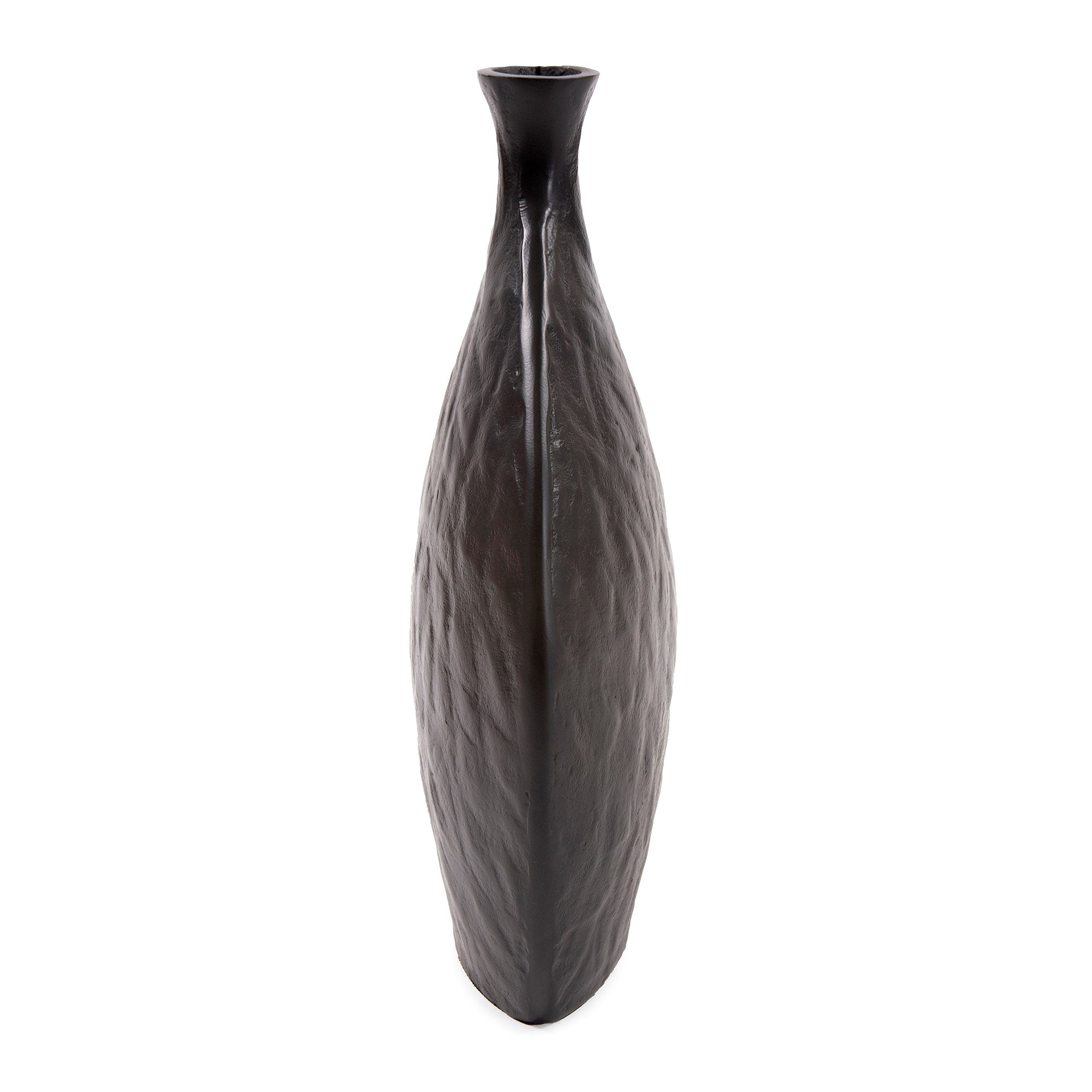 Hammered Organic Ebony Aluminum Bottle, Large