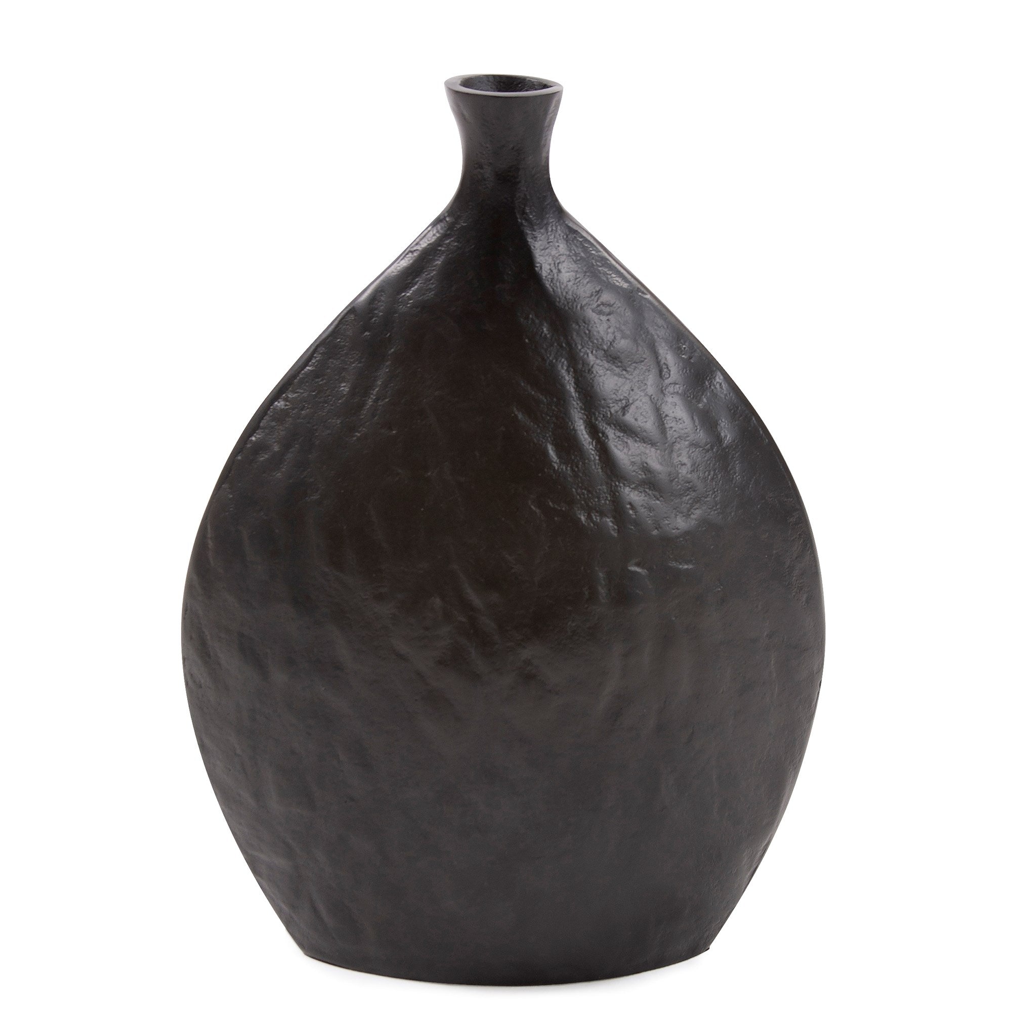 Hammered Organic Ebony Aluminum Bottle, Large