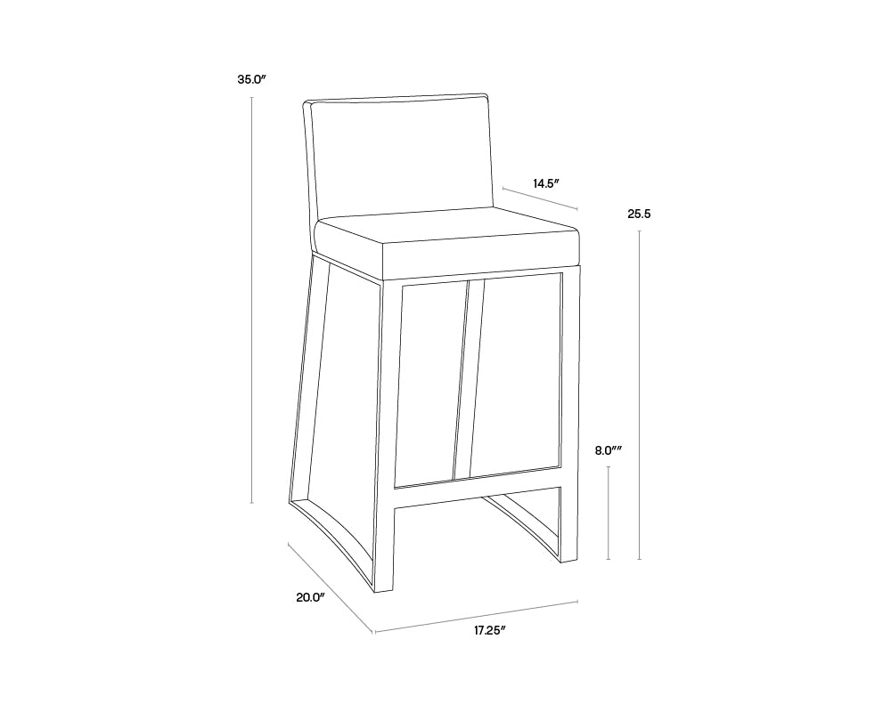 Architect Counter Stool - Black