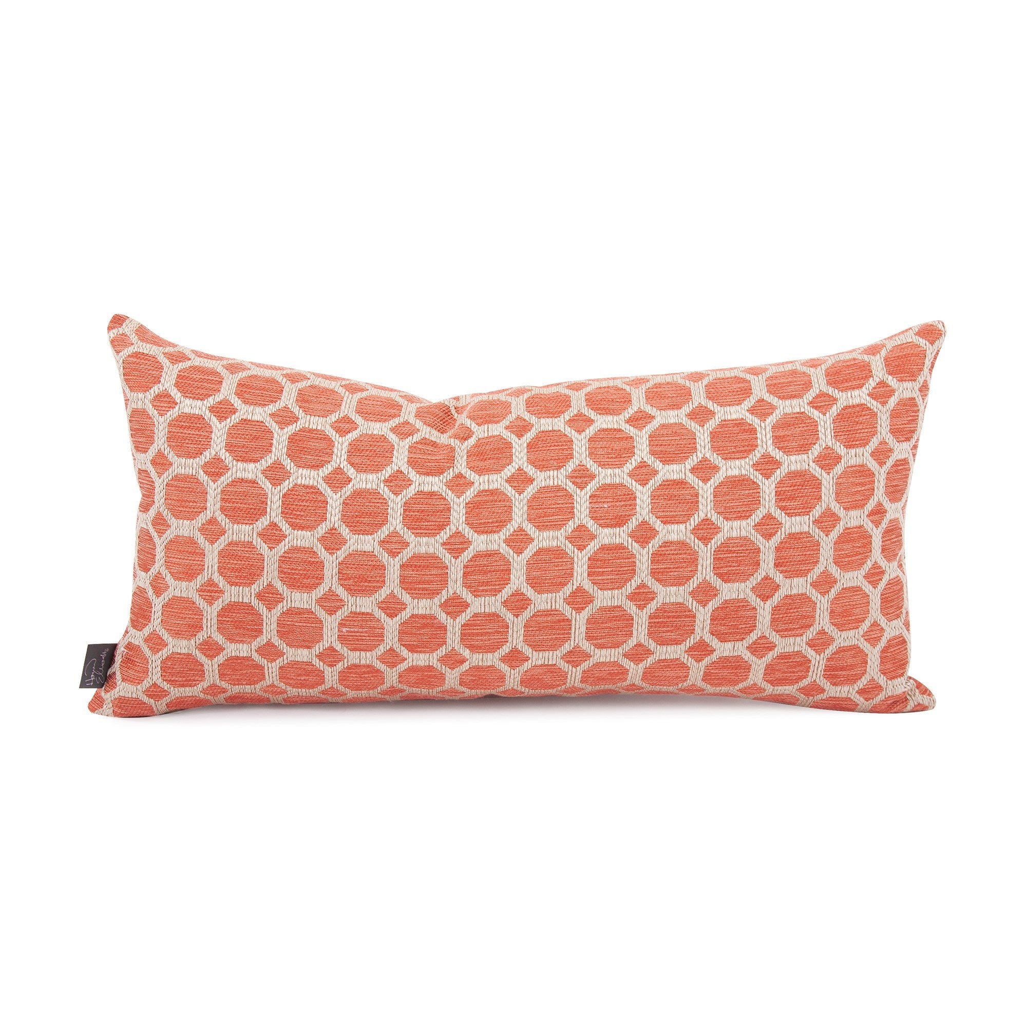 Pyth Coral Kidney Pillow- 11" x 22"