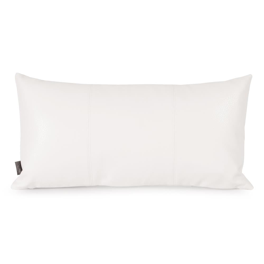 Avanti White Kidney Pillow- 11" x 22"