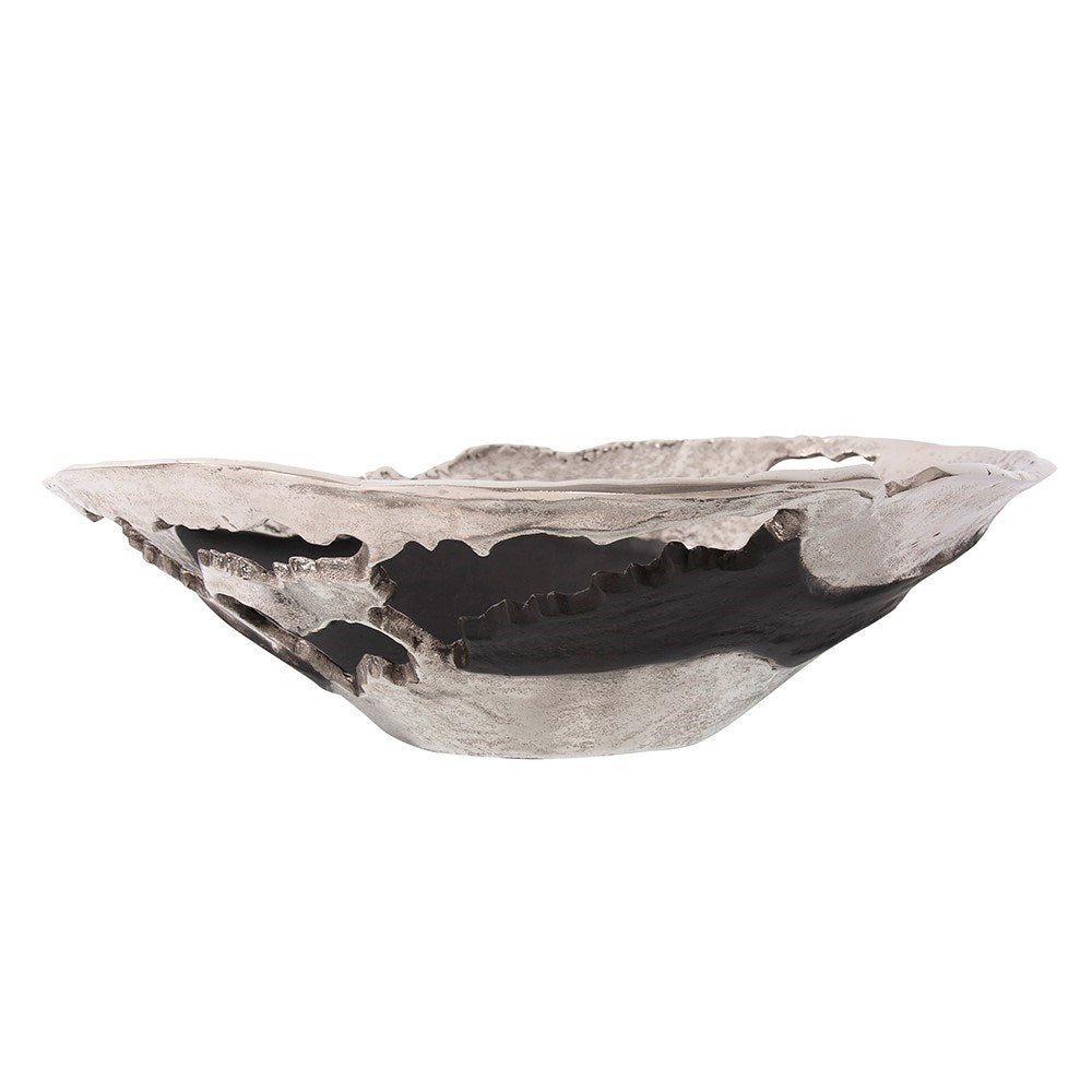 Contemporary Nickel and Black Bowl, Large