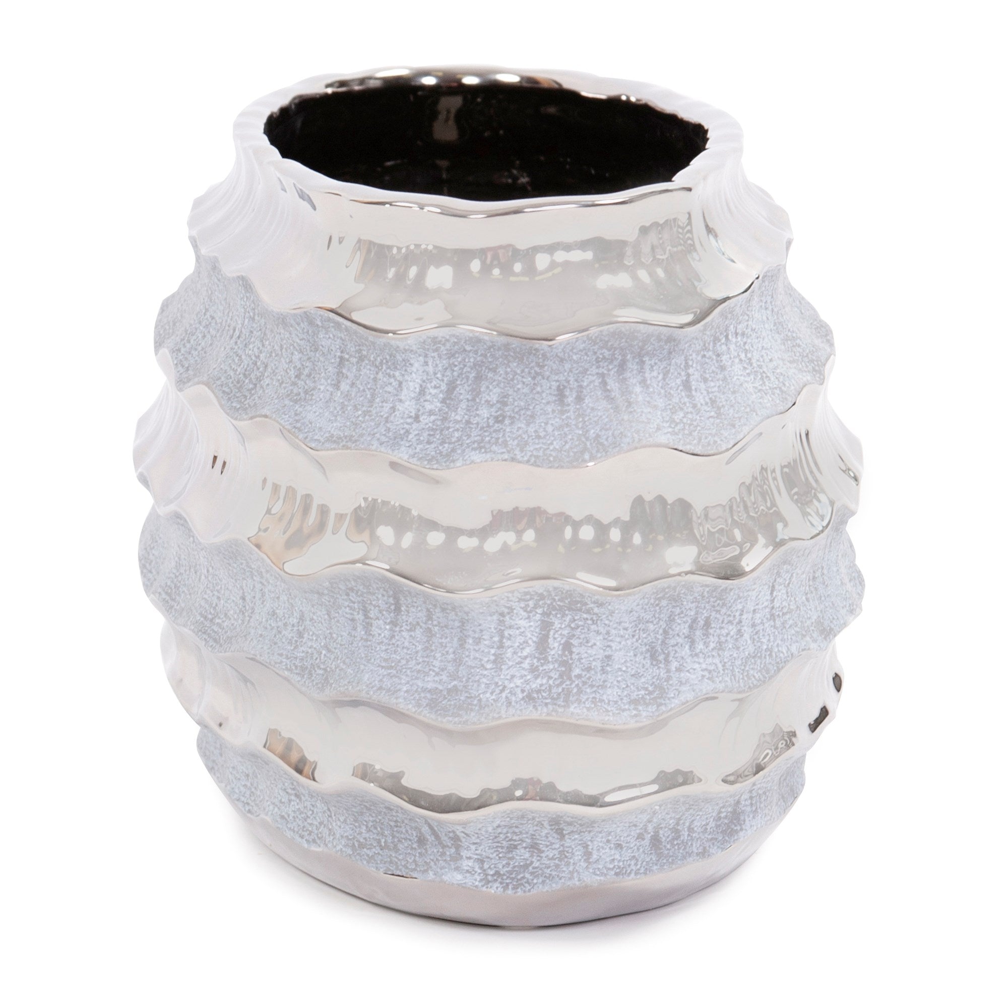Two-tone Spiral Ceramic Bowl