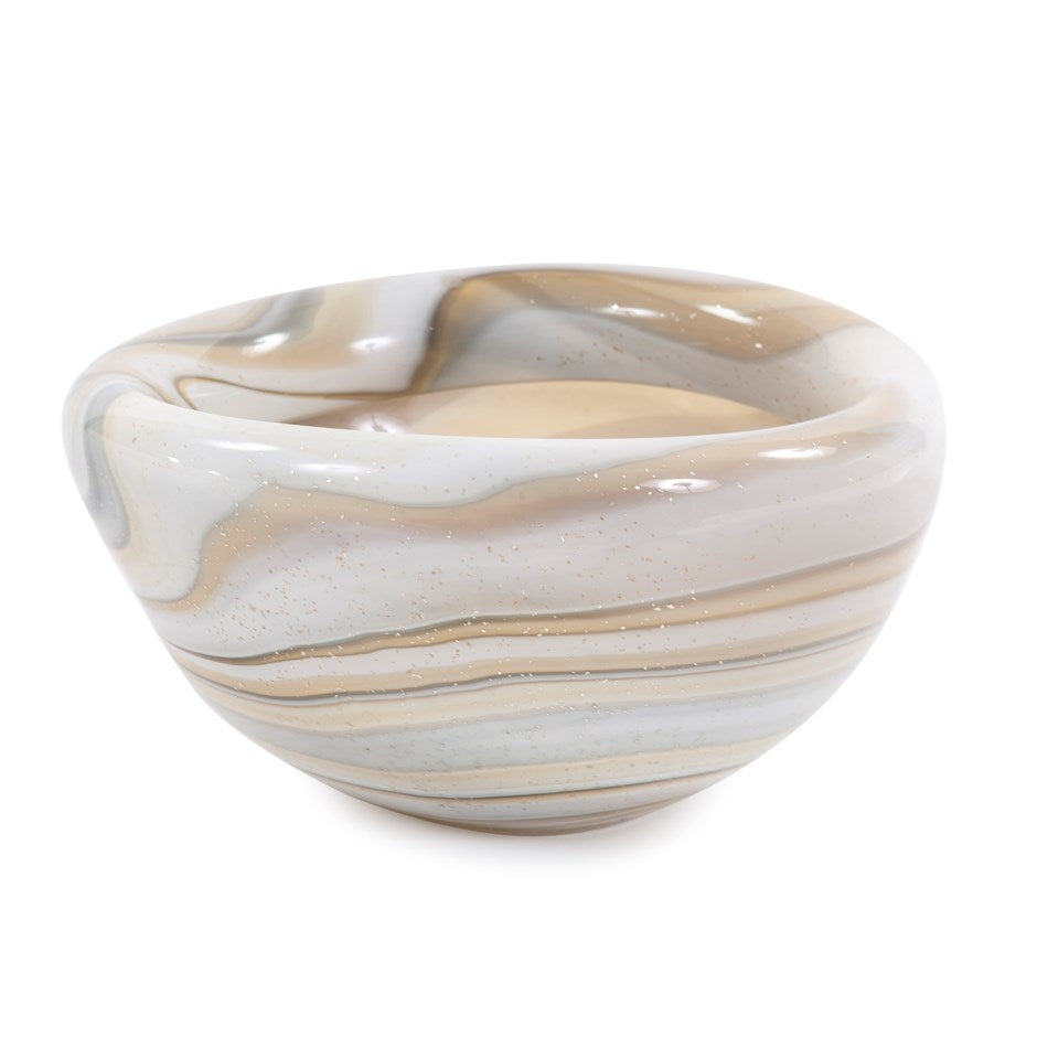 Sand Art Glass Bowl