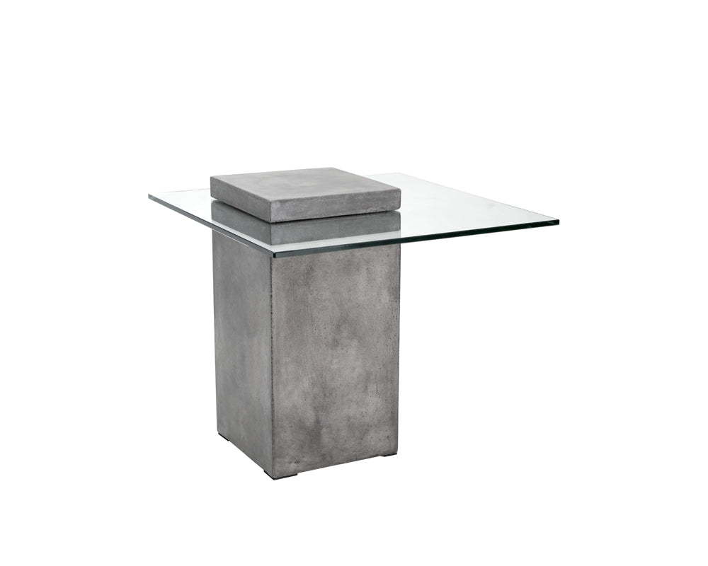 Grange End Table - Square - Grey