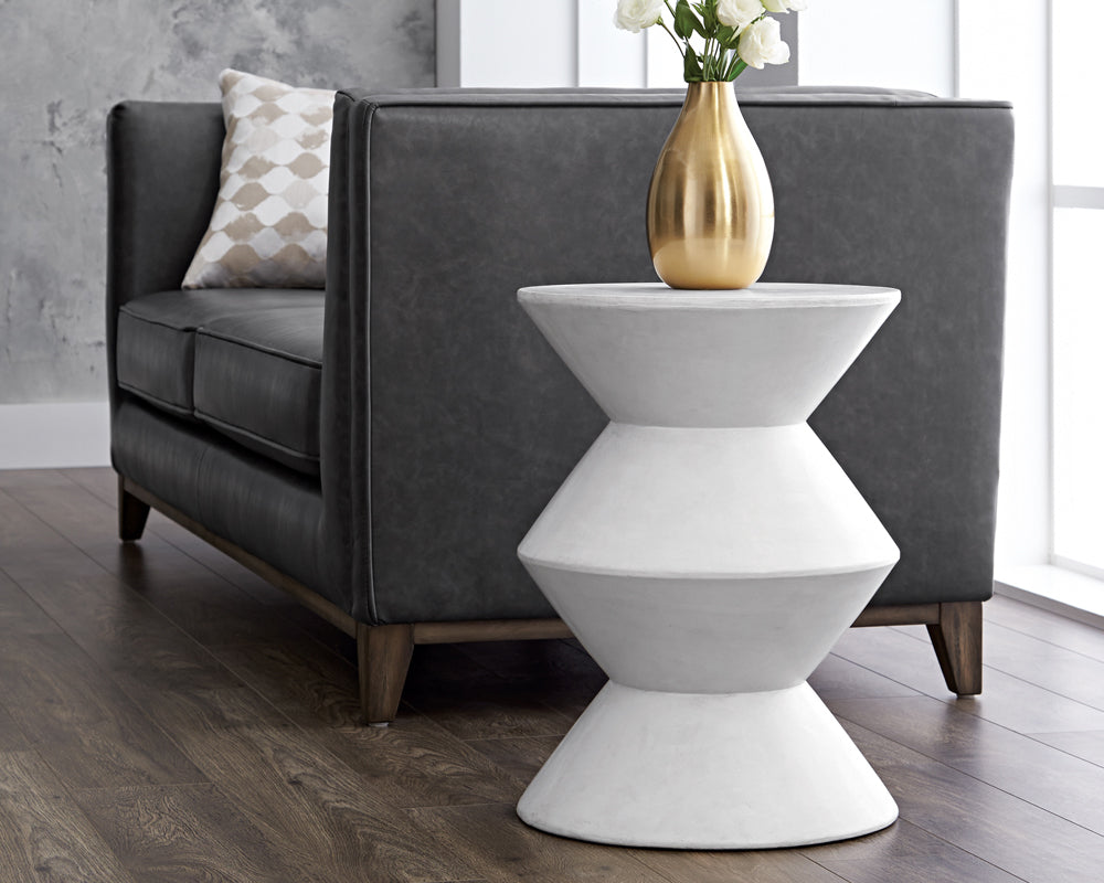 Union End Table - White