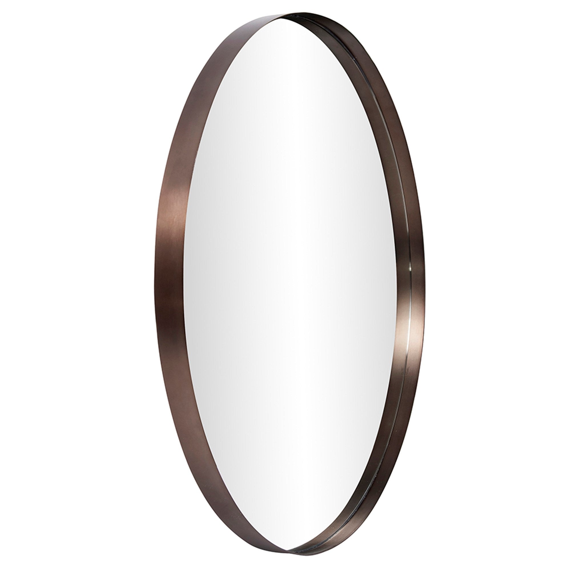 Steele Brass Round Mirror