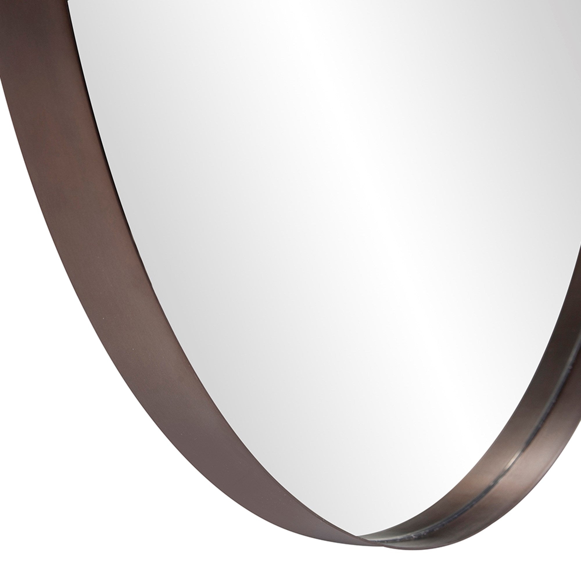 Steele Brass Round Mirror