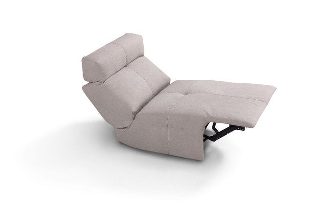California Leather Armless Power Recliner Accent Chair