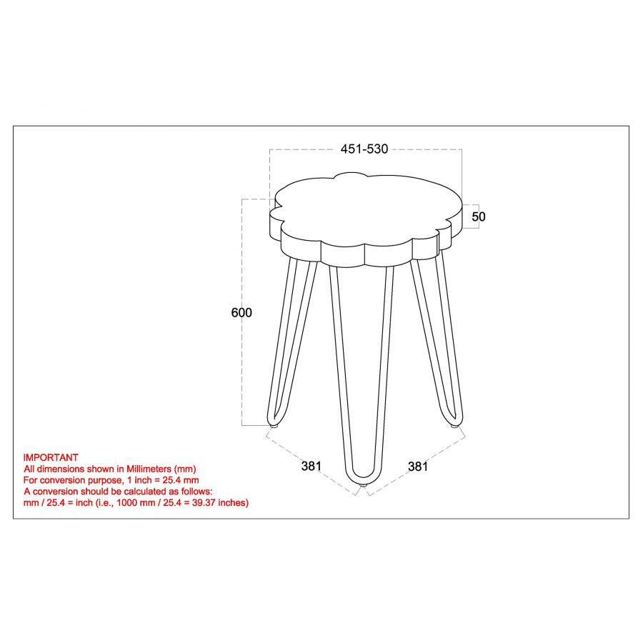 Nila Natural Wood Accent Table