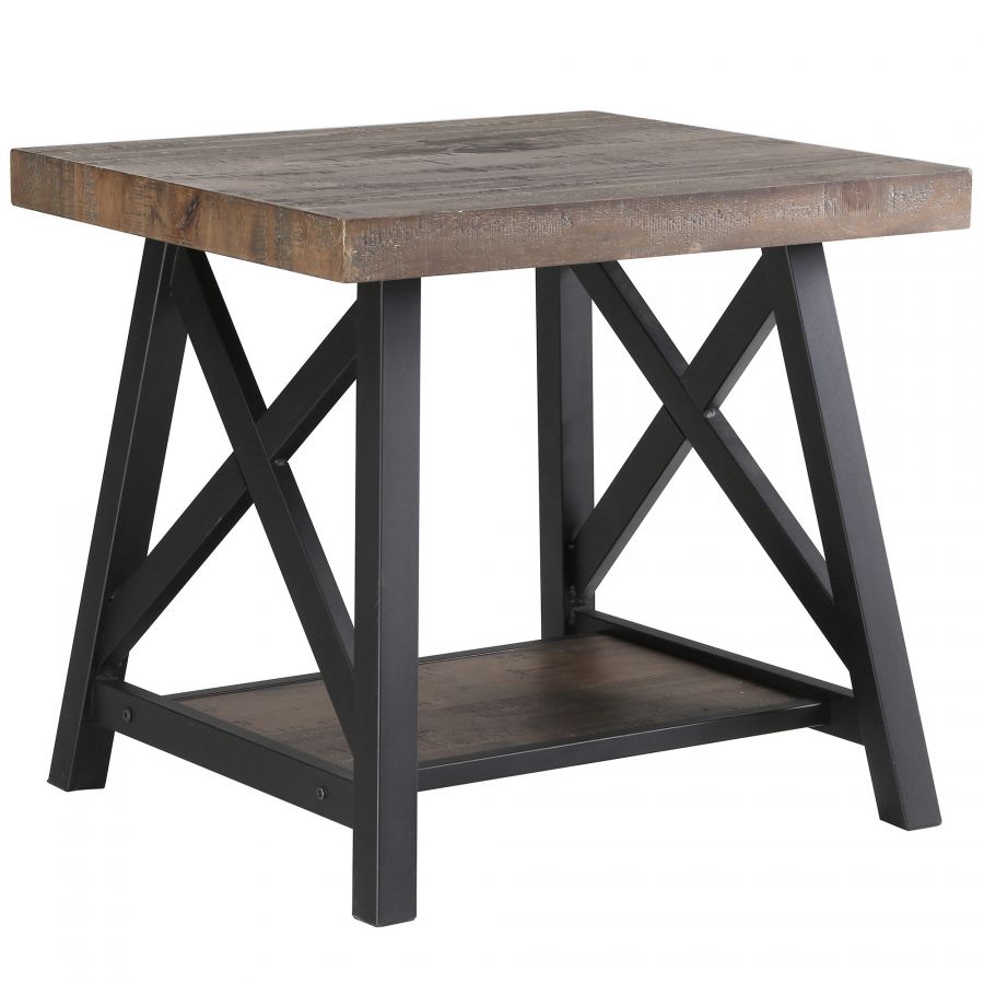 Langport Rustic Oak Accent Table