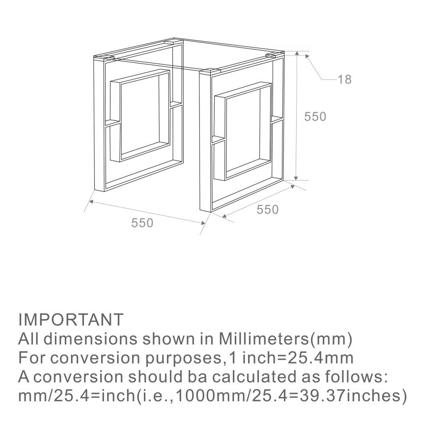 Eros Silver Accent Table
