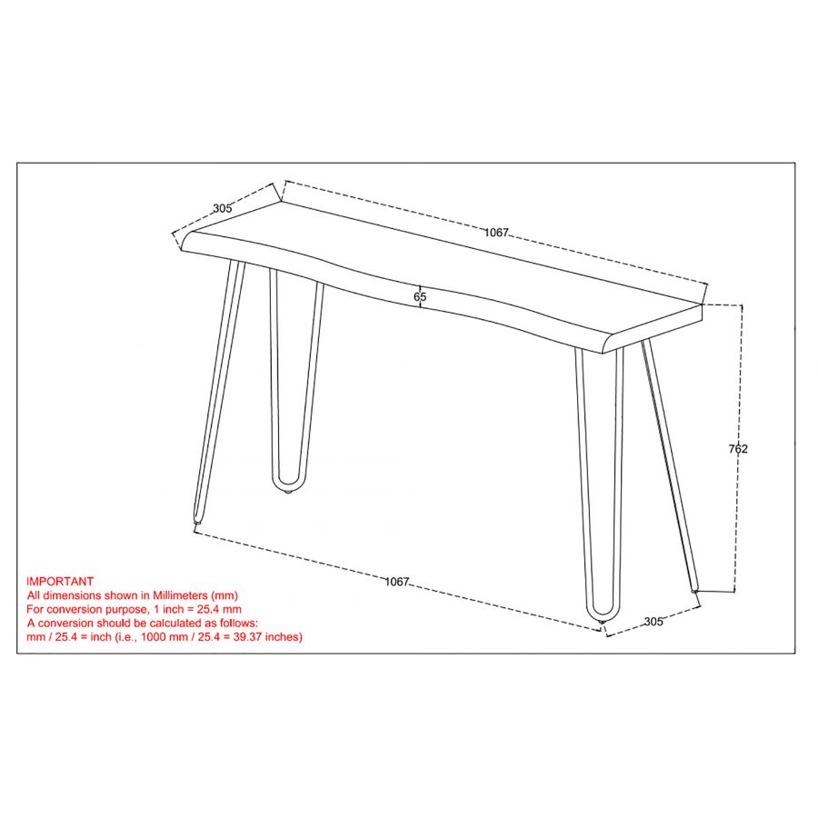 Nila Light Grey Console Table/desk