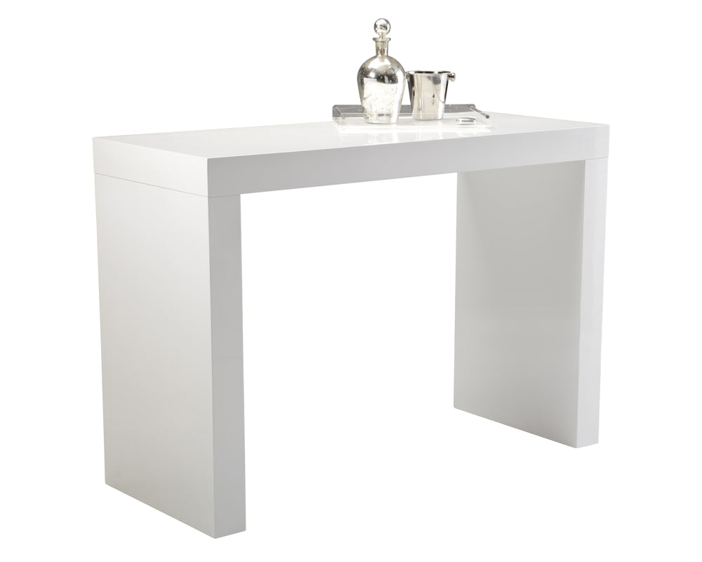Faro Bar Table - High Gloss White