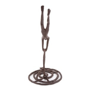 Rope Wrangler Aluminum Sculpture