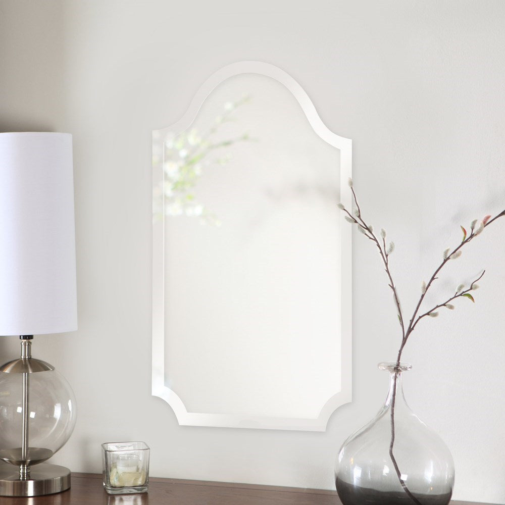 Frameless Arched Mirror