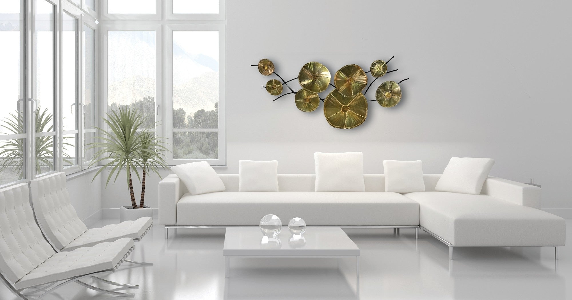 Golden Bloom Wall Art