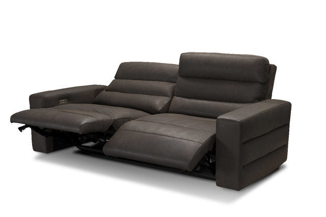 Sardegna Power Leather Recliner Loveseat