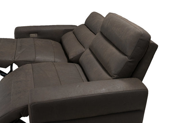 Sardegna Power Leather Recliner Loveseat