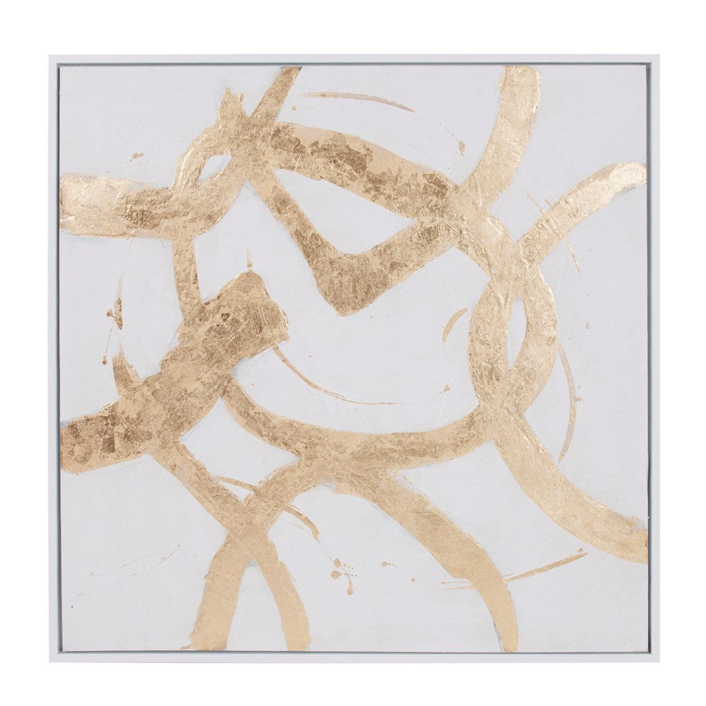 Ballare Canvas Hand Painted Original Art - White