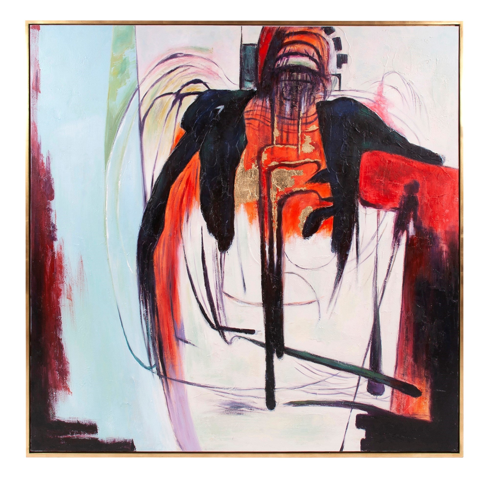 Abstract Strength Hand Painted Original Art