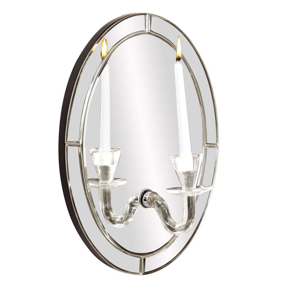 Opal Mirror w/ Candle Holder