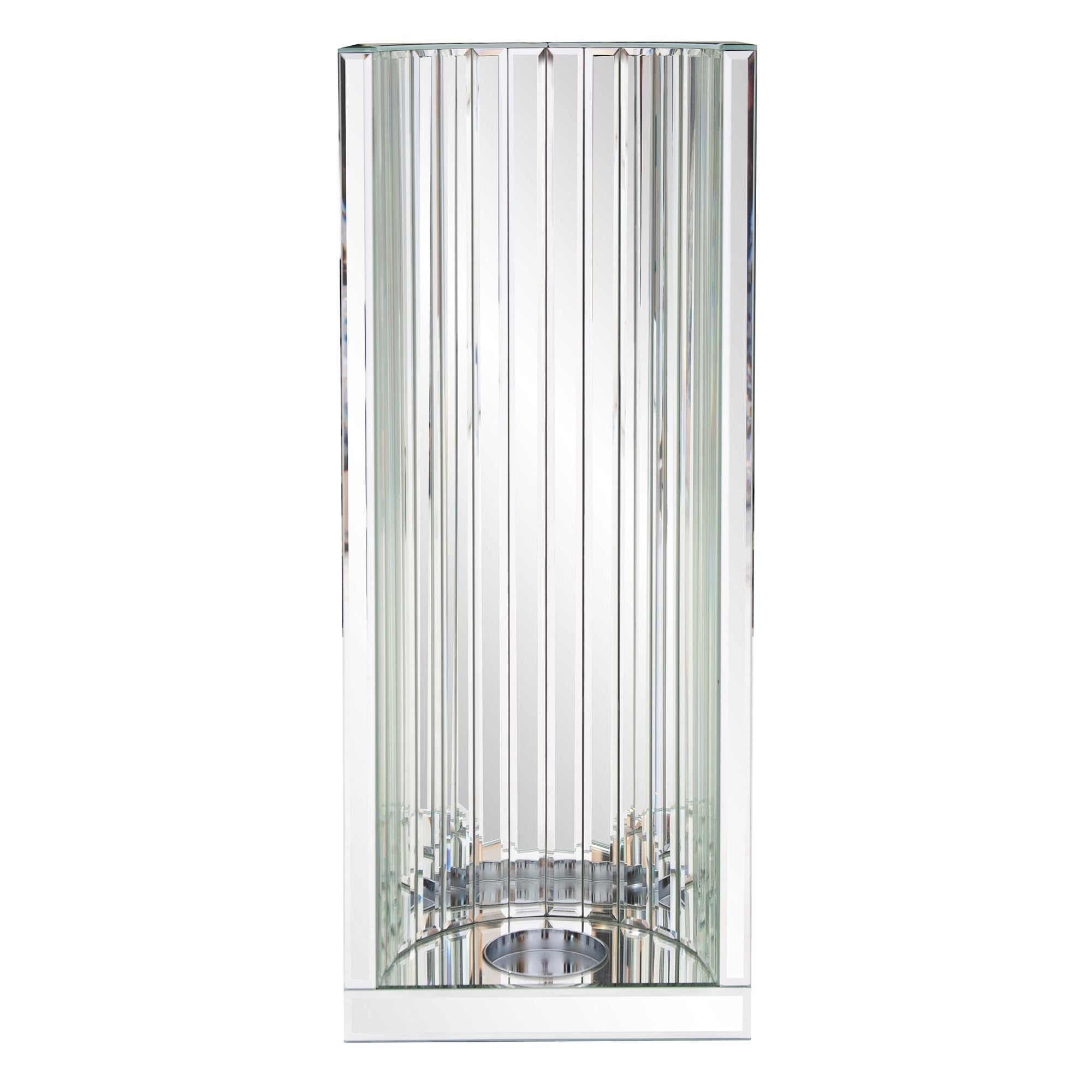 Faceted Mirror Wall Sconce