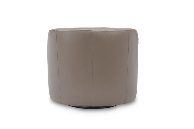 Creta Leather Swivel Accent Chair