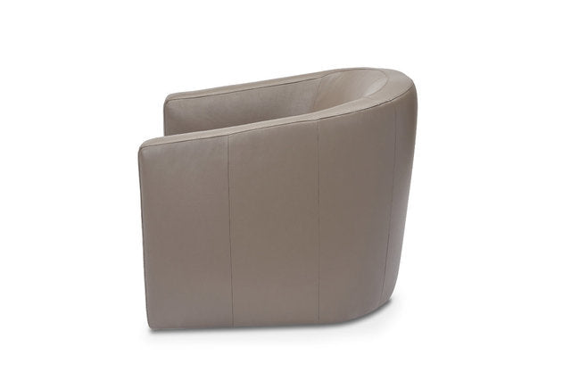 Creta Leather Swivel Accent Chair