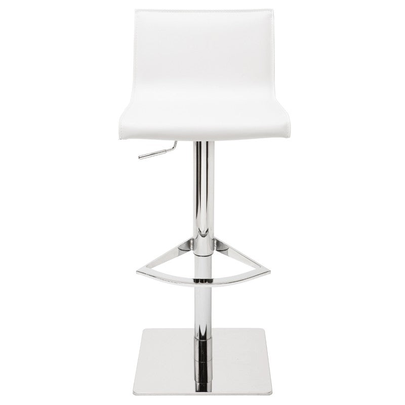 Colter White Adjustable Stool