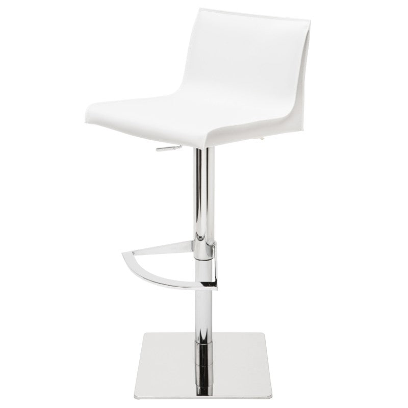Colter White Adjustable Stool