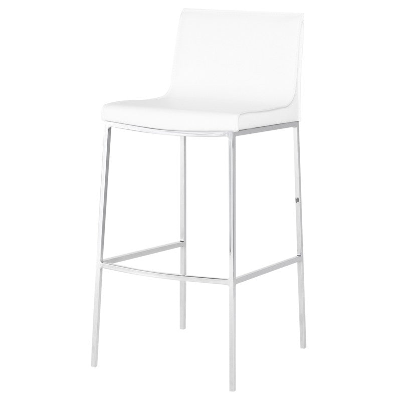 Colter White Counter Stool