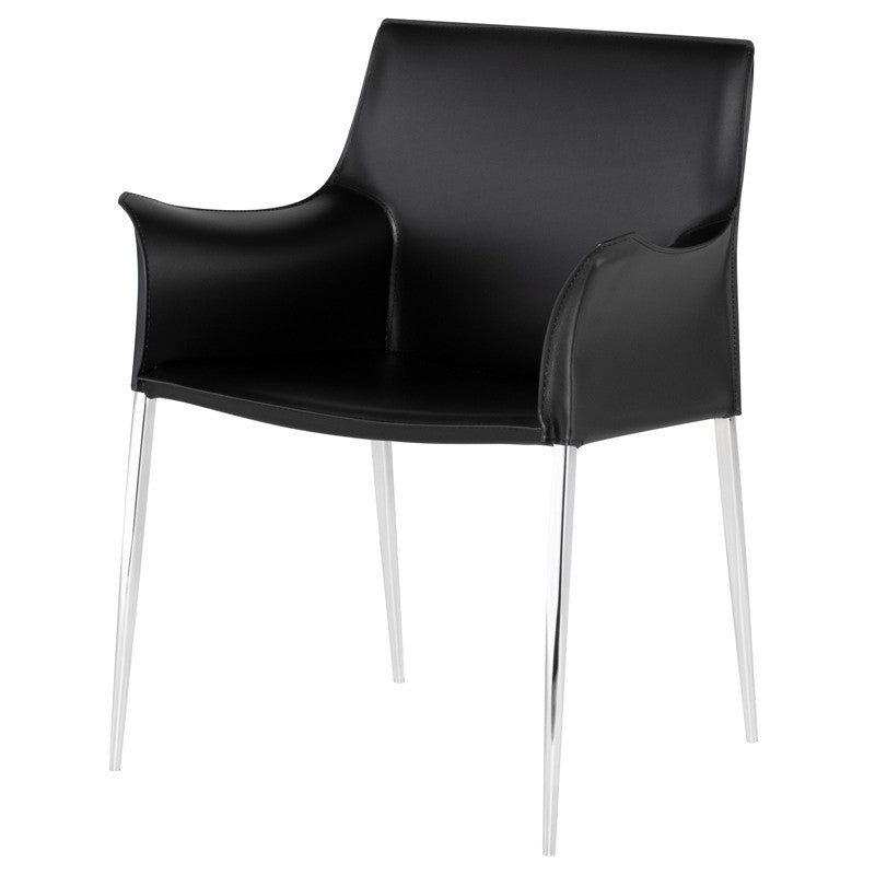 Colter Black Dining Chair (w/ Arms)