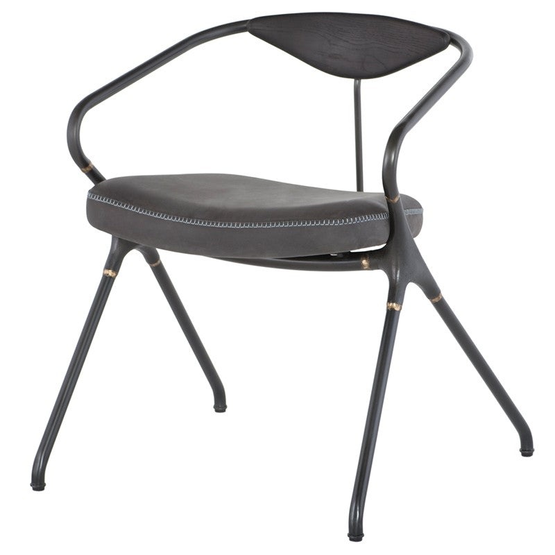 Akron Storm Black Dining Chair