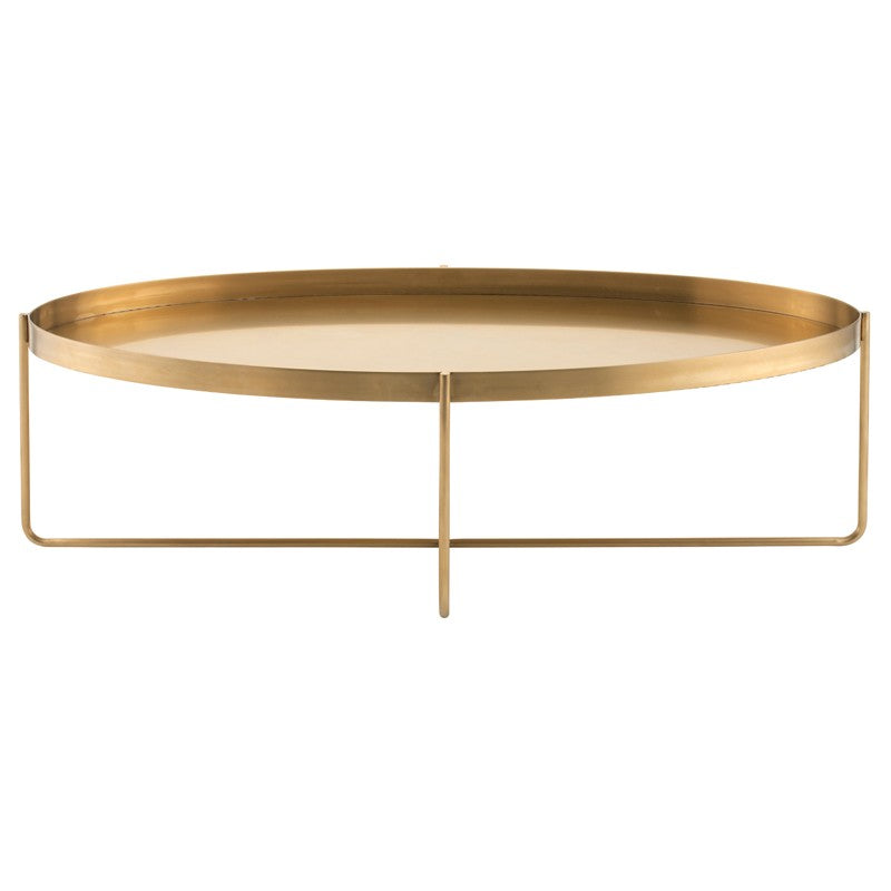Gaultier Brushed Gold Coffee Table