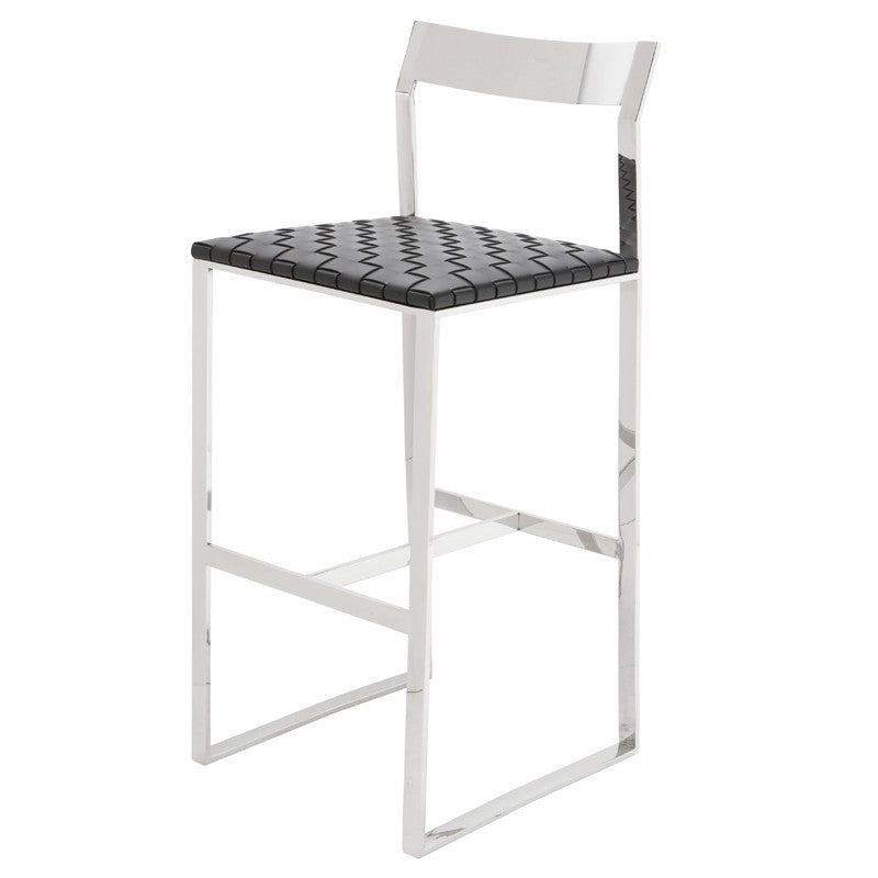 Camille Black Counter Stool