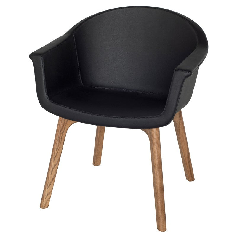 Vitale Black-Light Walnut Dining Chair