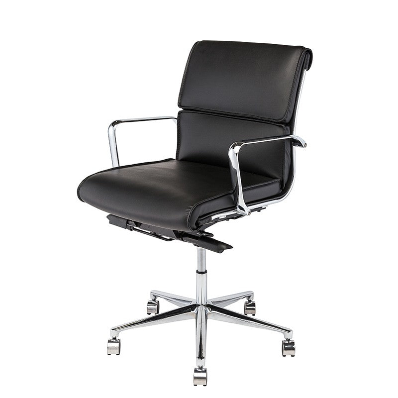 Lucia Low Back Black Office Chair