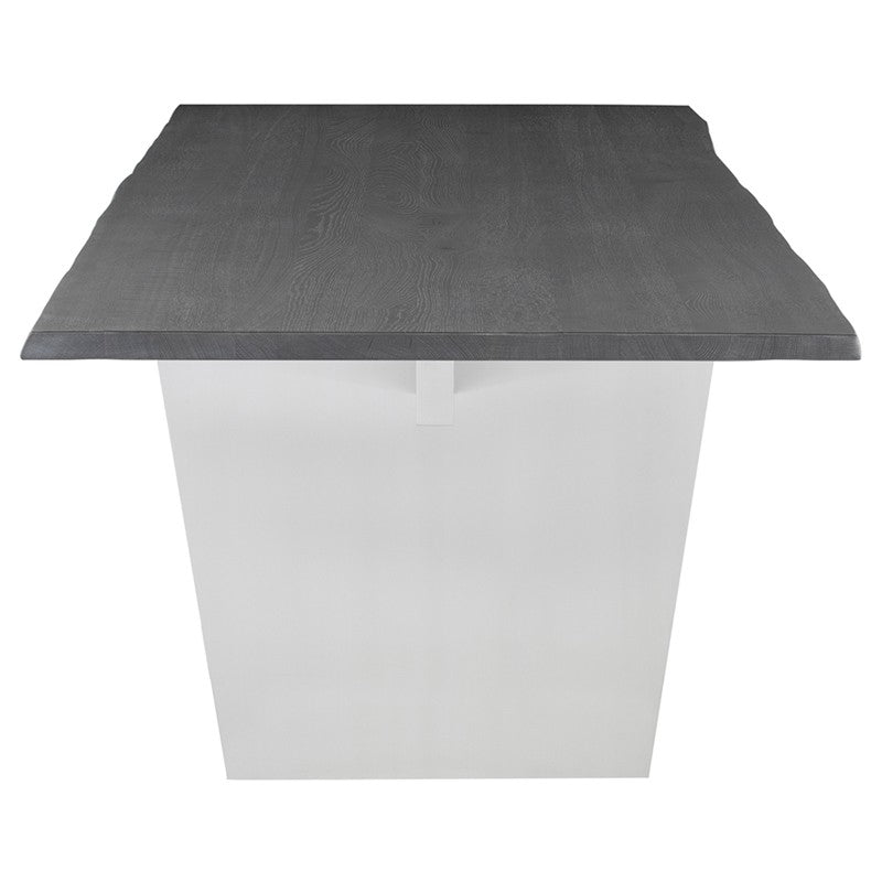 Aiden 96" Oxidized Grey Oak - Brushed Dining Table