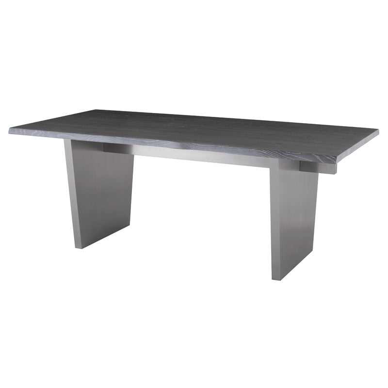Aiden 78" Oxidized Grey - Graphite Dining Table