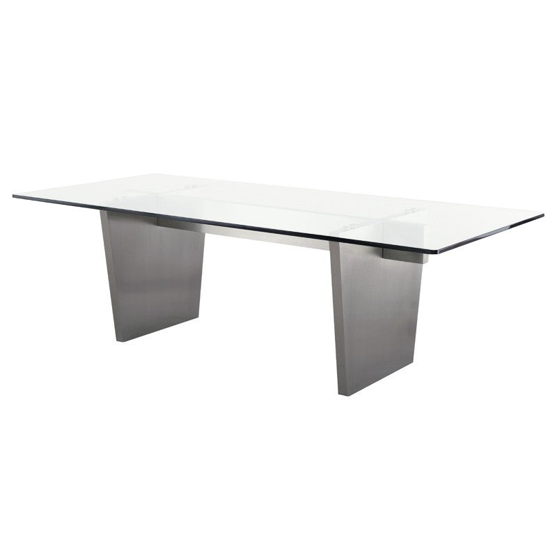 Aiden 95" Graphite Brushed Dining Table