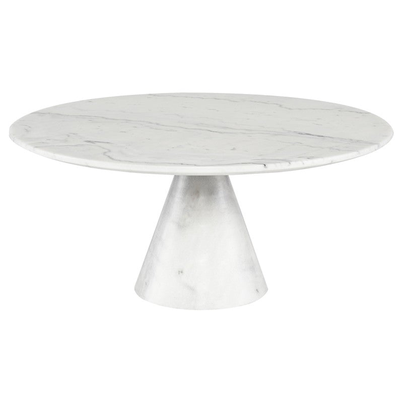 Claudio White Marble Coffee Table