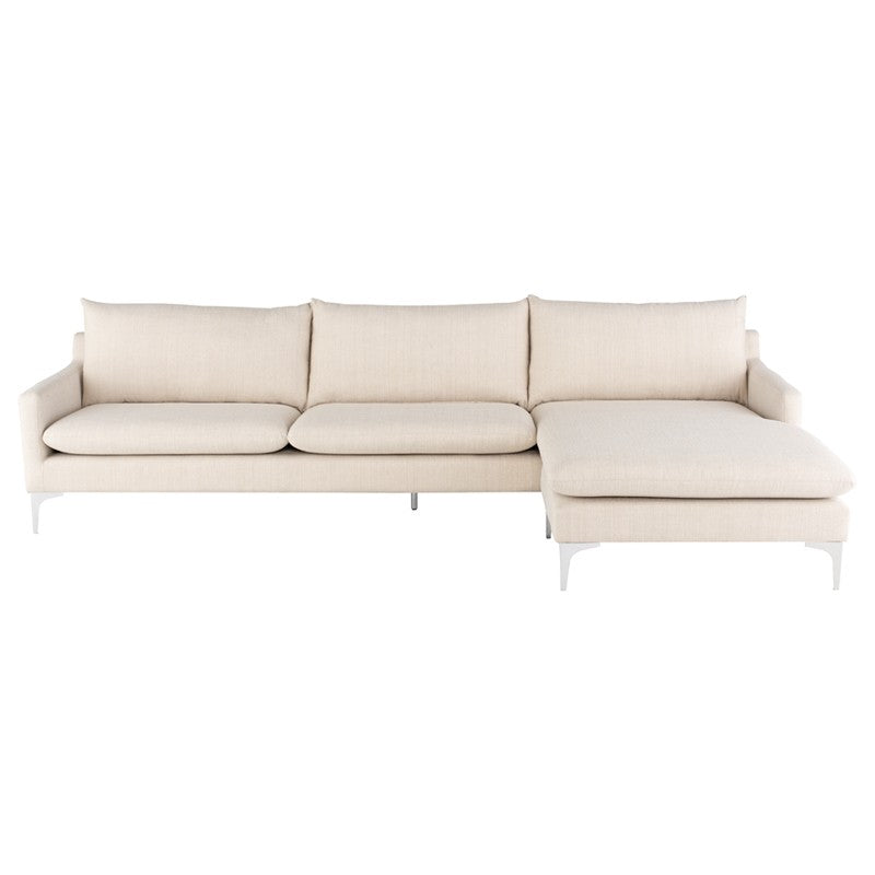 Anders Sand - Brushed Stainless Steel Sectional
