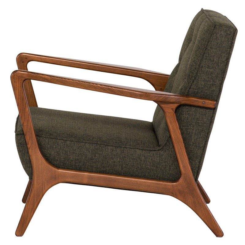 Eloise Hunter Green Tweed Occasional Chair