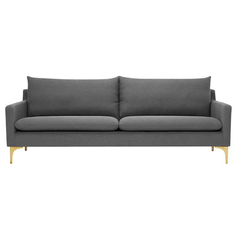 Anders Slate Grey - Brushed Gold Sofa