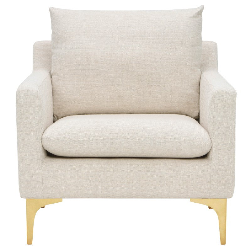Anders Sand - Brushed Gold Occasional Chair