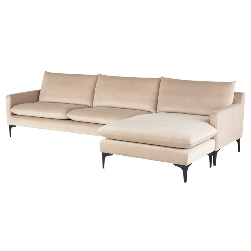 Anders Nude - Matte Black Sectional