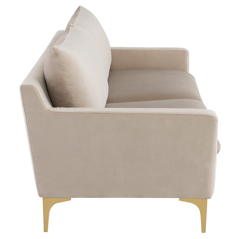 Anders Nude - Brushed Gold Sofa