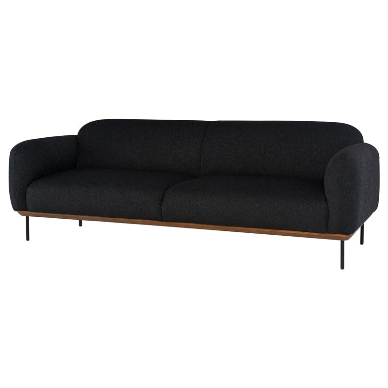 Benson Activated Charcoal - Matte Brass Sofa