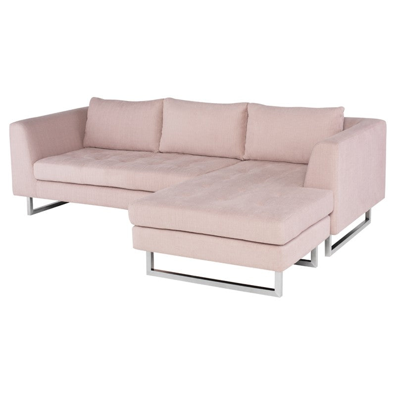 Matthew Mauve - Stainless Steel Sectional